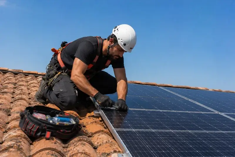 Maintenance et monitoring de panneaux solaires à Portes-en-Valdaine